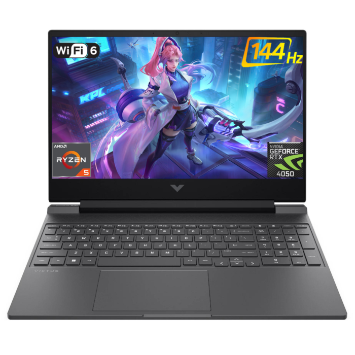 HP Victus 15.6 inch FHD IPS 144Hz Gaming Laptop AMD Ryzen 5-8645HS NVIDIA GeForce RTX 4050 - Image 1